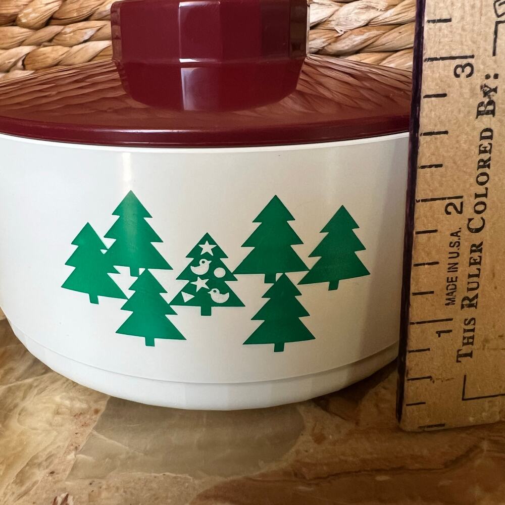 Vtg Pine Tree Tupperware Container - Picture 6 of 6